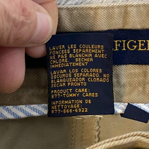 Tommy Hilfiger Mens Pants Size 44x32 Khaki Cotton Straight-Leg Classic Casual - Picture 12 of 14